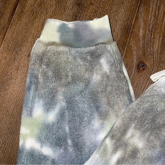 Feat Comfy Blanketblend Green Funky Grunge Tie dye Tapered Jogger Sweats M - Picture 3 of 6